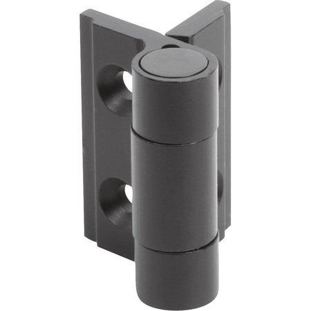 Kipp Spring Hinge Spring Open A=35, B=30, Aluminum Black Anodized K1178.353001